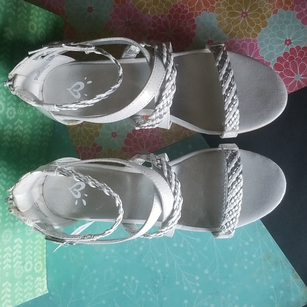 Womens/Teens Justice Cork Espadrilles NEW W/TAGS sz 5